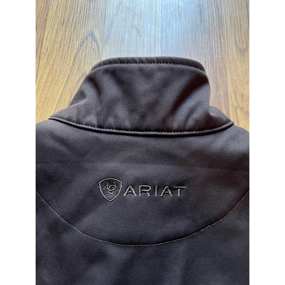 Ariat Jacket Womens Small Brown SoftShell Western Embroidered Aztec Zip Rodeo‎ - Picture 11 of 12
